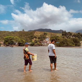 Registros de visita feita na Baía do Araçá com o Movimento Unidos da Baía do Araçá em São Sebastião. Foto: Bianca Almeida